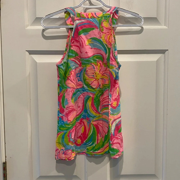 Lillt Pulitzer So A Peeling Elephant Print Arya Tank Top 16709 - Picture 7 of 13